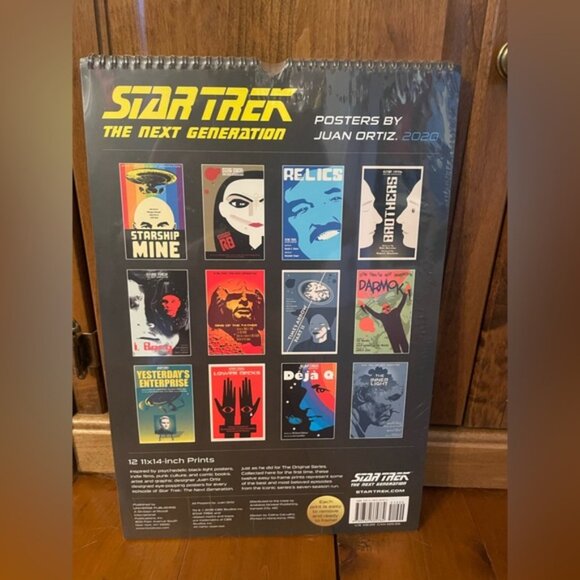 New Star Trek 2020 Poster Calendar: The Next Generation Posters by Juan Ortiz - Picture 4 of 9
